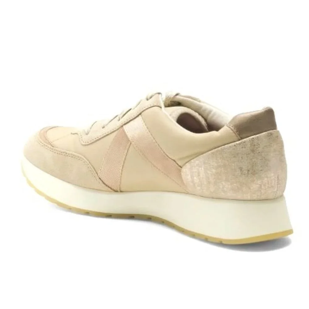 Munro Womens Khaki Gold Womens Suede Lace Up Low Top Sneakers Sz 7.5 M New - Picture 3 of 9